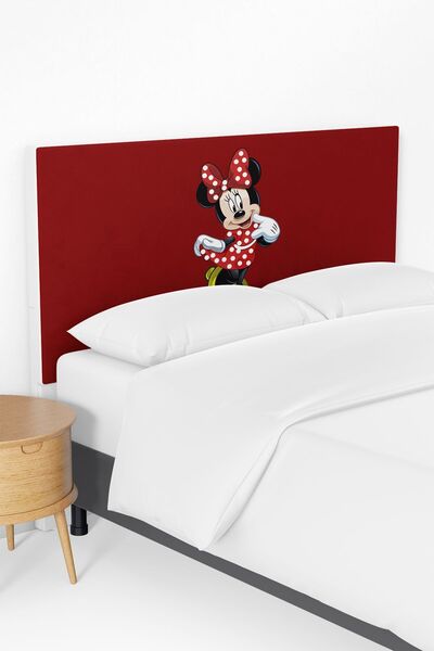 Talia Home Kırmızı Mickey Mouse Desenli Yatak Baza Başlık Kılıfı TLABK-052
