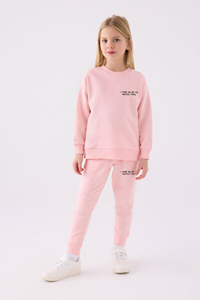 Rolypoly Girl's Pink Tracksuit Set