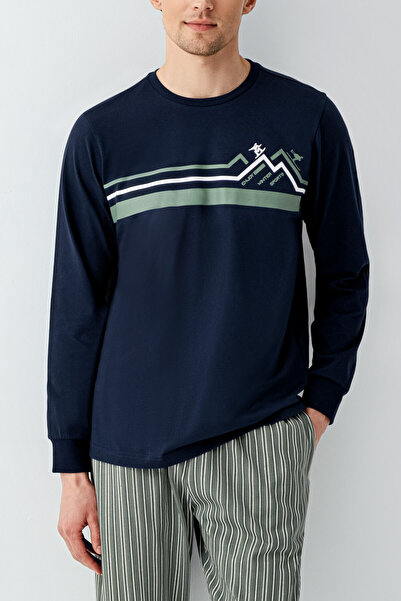 Rolypoly Erkek Lacivert Pijama Takımı