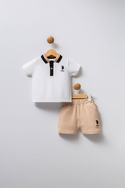 U.S. Polo Assn. U.S. Polo Assn Baby Boy Cream Set