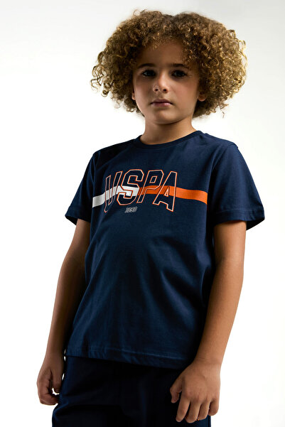 U.S. Polo Assn. Boy's Navy Blue Bermuda Suit