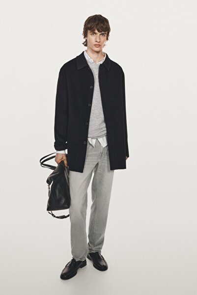 Massimo Dutti Yünlü kısa kaban