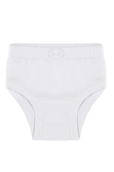 TOLIN Chiloți albi pentru fete - 100% bumbac, pachet de 3 241