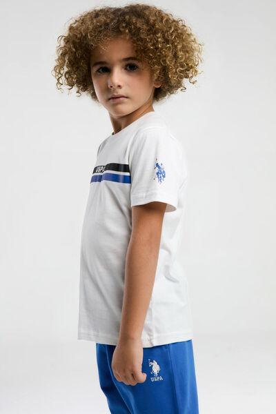 U.S. Polo Assn. Boy's White Bermuda Suit