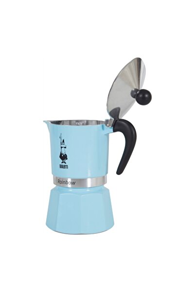 Bialetti Rainbow Moka Pot 3 Cup Açık Mavi