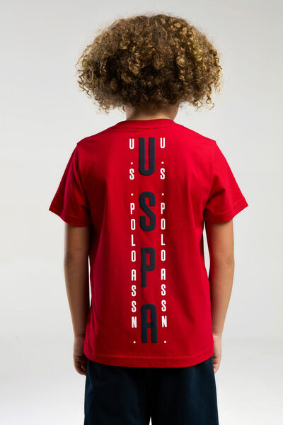 U.S. Polo Assn. Boy's Red Bermuda Suit