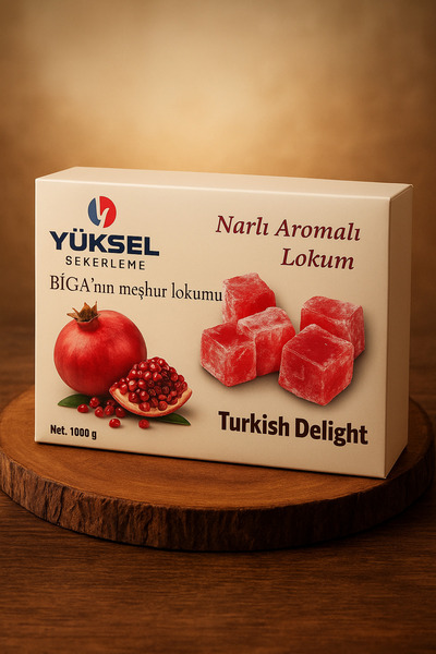 Yüksel Nar Aromalı Lokum 1 Kg