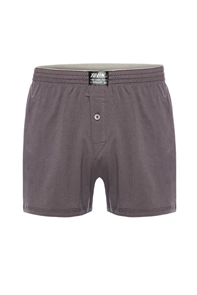 TOLIN Ανδρικό μονόχρωμο μονόχρωμο ανθρακί σετ μπόξερ 6 τεμαχίων - 100% βαμβάκι 415