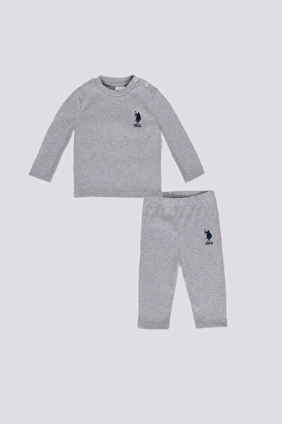 U.S. Polo Assn. Erkek Bebek Gri 2li Bebek Takım