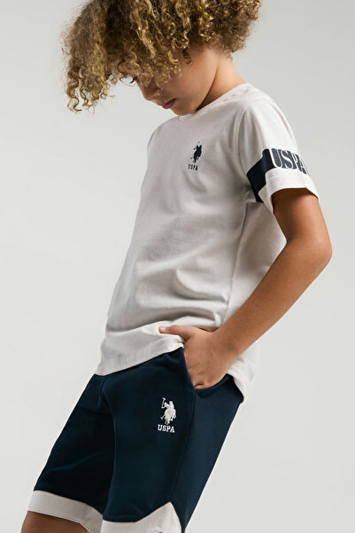 U.S. Polo Assn. Boy's Cream Bermuda Suit