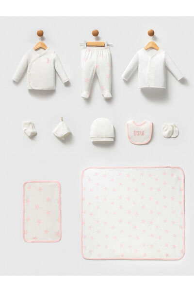 U.S. Polo Assn. U.S. Polo Assn Baby Girl White 10 Pack Hospital Release