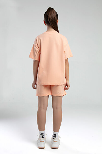 Kappa Girls' orange shorts set
