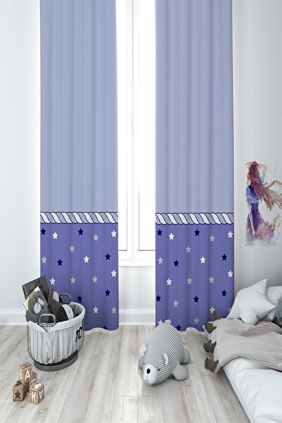 Talia Home Лілові візерункові штори