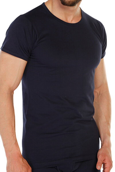 TOLIN Navy Blue Single Jersey Undershirt Men's O Neck 314 - Pack of 3 100% Cotton