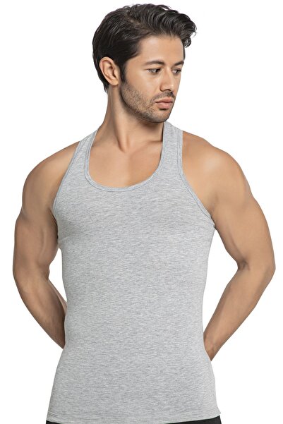 TOLIN Спортивний Рембо Чоловічий Сірий Меланж Бавовняний Лікра Атлет 1147г