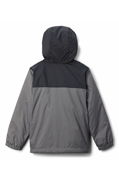 Columbia Gray Glennaker Ii Sherpa Lined Children's Raincoat 2090131023-Sb7861