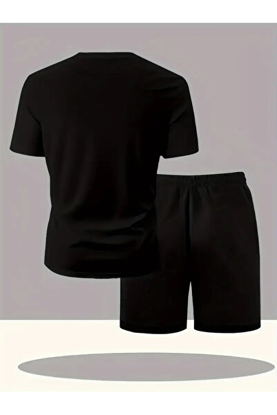 Flaubert - Faith Printed Cotton Oversize T-Shirt Shorts 2-Piece Set Large Size