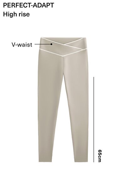 Oysho Perfect-adapt V kesimli çapraz bel bilek hizasında tayt 65 cm