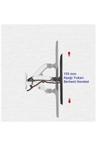 DailyTech North Bayou Nb F120 Amörtisörlü Hareketli 17-27" Duvar Askı Aparatı
