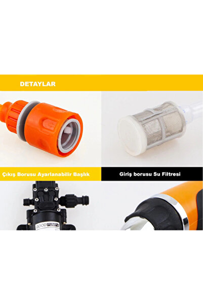 DailyTech 12v Yüksek Basınçlı Araba Yıkama Tabancası Pompası