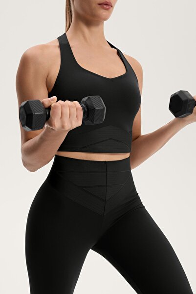 Oysho Bilek hizasında yüksek belli Compressive bloklu toparlayıcı tayt 65 cm