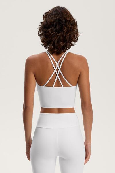 Oysho Striped Comfortlux Tank Top with Cup