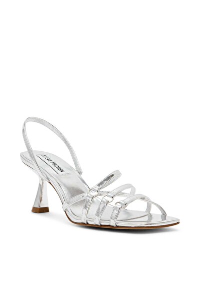 Steve Madden Womens Upclose Silver Heels