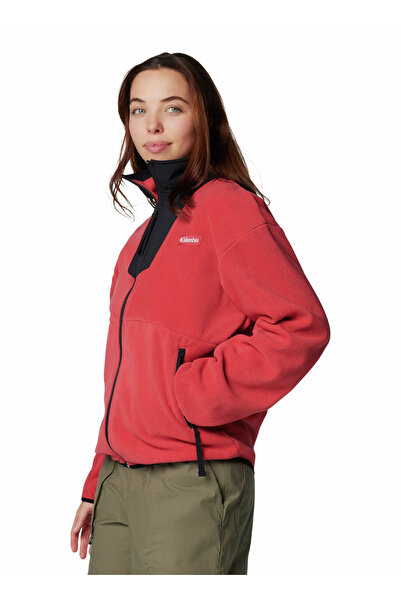 Columbia Kırmızı Sequoia Grove Tam Fermuarlı Kadın Polar Üst 2085311602_AL0684