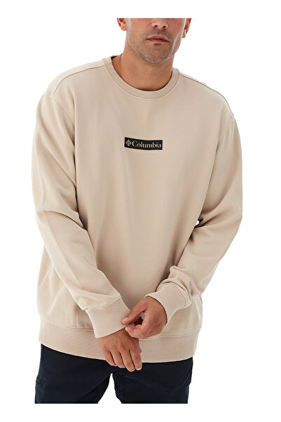Columbia 9150211278_CS0381 Bej Erkek Bisiklet Yaka Normal Kalıp Sweatshirt