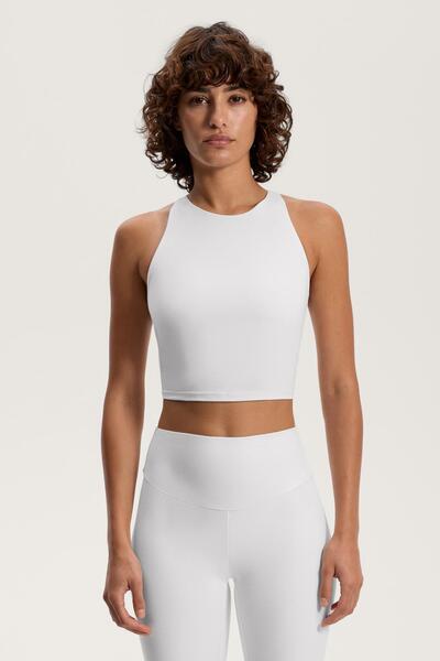 Oysho Striped Comfortlux Tank Top with Cup