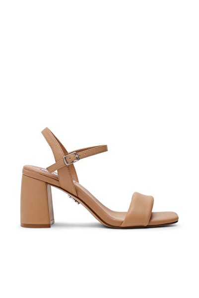 Steve Madden Womens Layney Tan Leather Heels