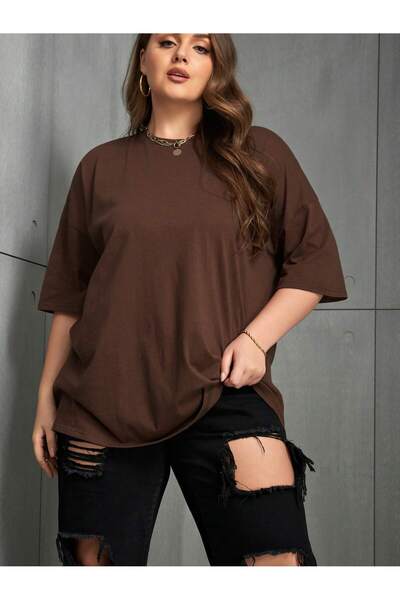 ACTIVE MODA - Basic Cotton Oversize Unisex T-Shirt Large Size