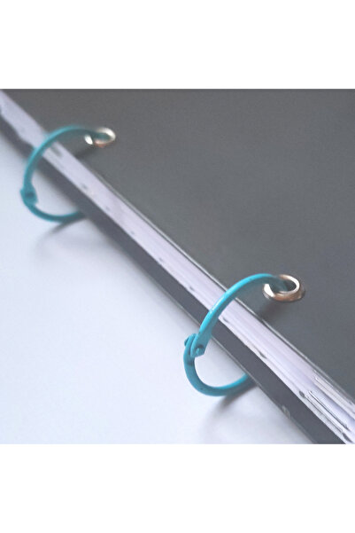Gesso Notebook Metal Dosya Halkası Mavi 2 adet (30mm çap)