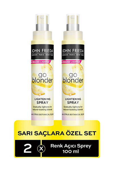 John Frieda Sarı Saçlara Özel Renk Açıcı Sprey 100 ml 2'li