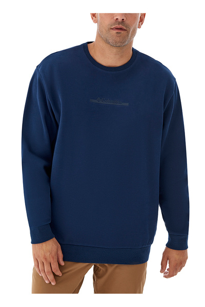 Columbia 9150120466_CS0274 Koyu Lacivert Erkek Bisiklet Yaka Normal Kalıp Sweatshirt