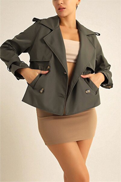 MUG collection Women's Short Trench Coat