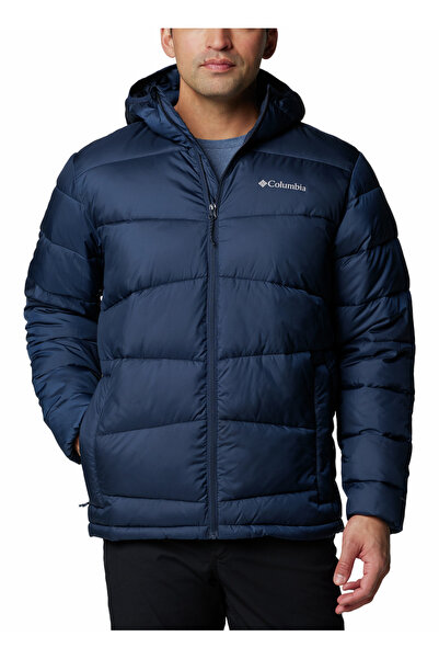 Columbia Lacivert Fivemile Butte II Kapüşonlu Erkek Mont 2086911464_WM6004