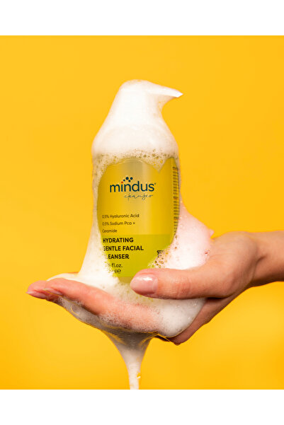 mindus جل منظف مرطب وحاجز لإصلاح البشرة الجافة والمختلطة 200 مل