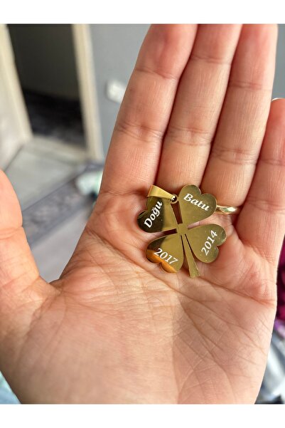 EVRİM AKDAMAR İsimli Yonca Sadece Kolye Ucu - Dükkan Evrim