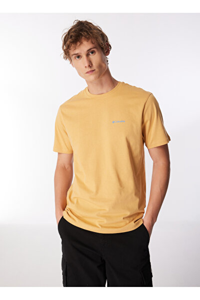 Columbia Καφέ ανδρικό μπλουζάκι με στάμπα κανονικού τύπου 9120841292_CS0375 CSC ROAD TRIP