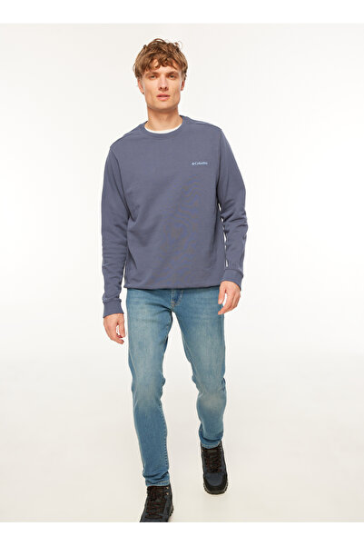 Columbia CS0204480_CS0204 Koyu Mavi Erkek O Yaka Normal Kalıp Sweatshirt