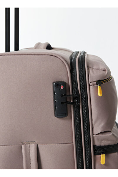 Fabrika Vizon 67x41x26 cm Orta Boy Çekçekli Kumaş Valiz 029