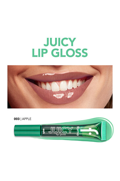Flormar Meyve Aromalı Dudak Parlatıcısı (ELMA) - Juicy Lip Gloss - 003 Apple