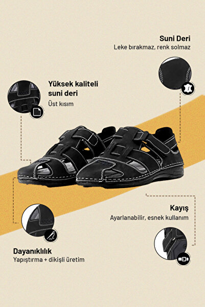 Tigerline Muške sandale - crne - Comfort Podržana struktura Moderan dizajn So...