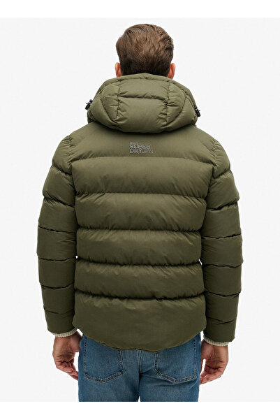SUPERDRY Haki Erkek Mont M5011907AZC3_HOODED MICROFIBRE SPOR