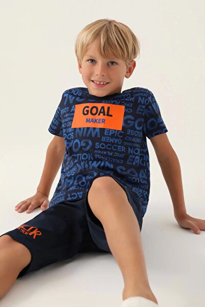 Rolypoly Boy's capri set - navy blue