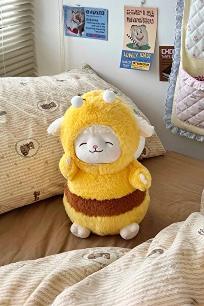 Miniso Kostümlü Kuzu Peluş Oyuncak (25cm) - Arı
