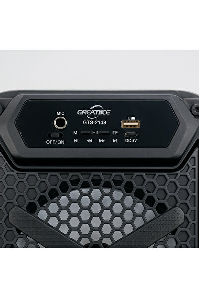 barste Boxa Bluetooth cu acumulator 43x20x18 cm, 2x10W RMS, difuzoare mari