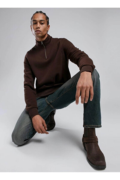 Lee Cooper Καφέ Ανδρικό Φούτερ 251 LCM 241032 CEASER ΚΑΦΕ