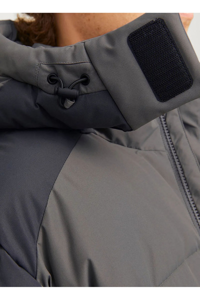 Jack & Jones Men's Wind Resistant Hooded Puffer Coat - Aero